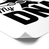 Het zit in mijn DNA disc golf Poster (Hoek)