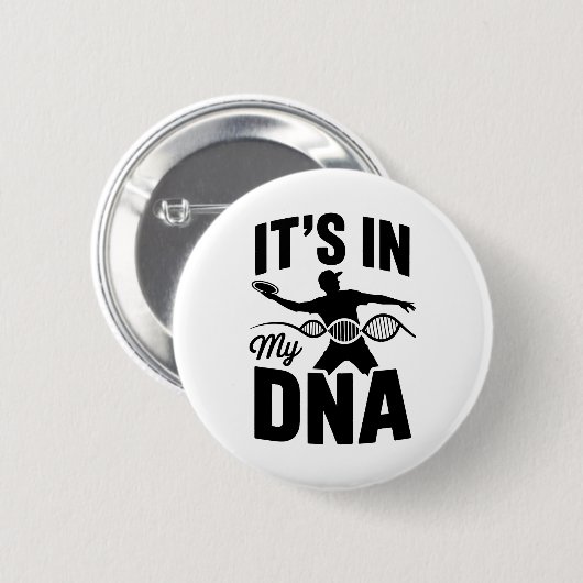Het zit in mijn DNA disc golf Ronde Button 5,7 Cm (Voorkant /achterkant)