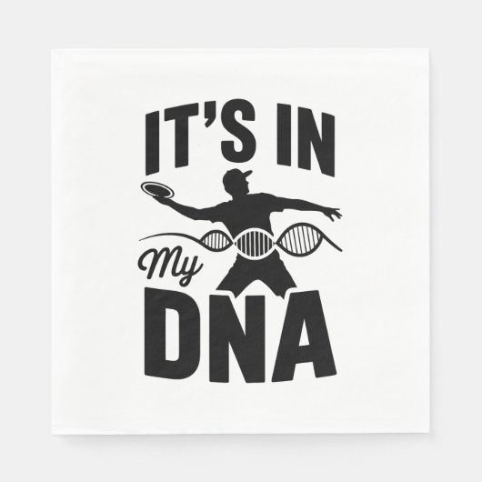 Het zit in mijn DNA disc golf Servet (Voorkant)