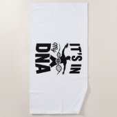 Het zit in mijn DNA disc golf Strandlaken (Voorkant)