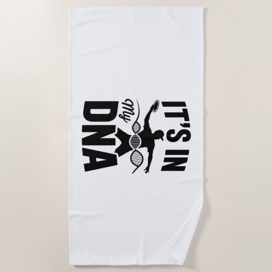 Het zit in mijn DNA disc golf Strandlaken (Voorkant)