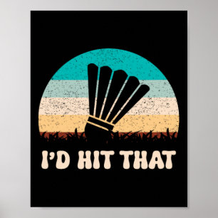 Het zit in mijn DNA Dminton Shuttle Racket Dminton Poster
