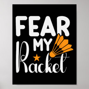 Het zit in mijn DNA Dminton Shuttle Racket Dminton Poster