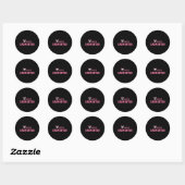 Het zit in mijn DNA Dminton Shuttle Racket Dminton Ronde Sticker (Vel)