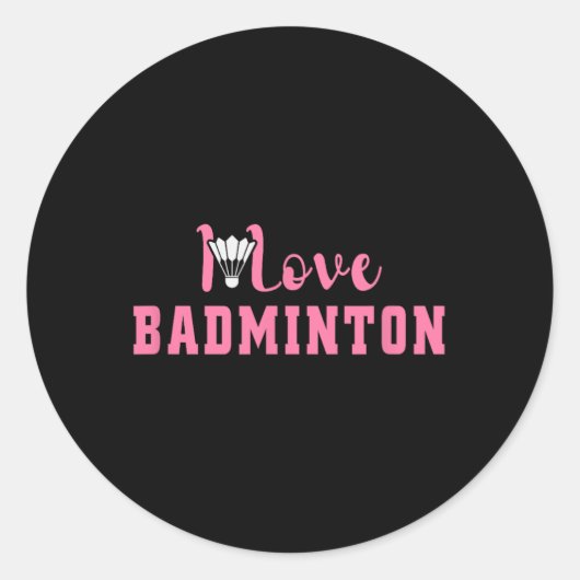 Het zit in mijn DNA Dminton Shuttle Racket Dminton Ronde Sticker (Voorkant)