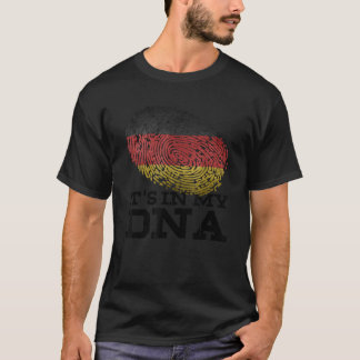 Het zit in mijn DNA Duitsland Deutschland Vlag Li T-shirt