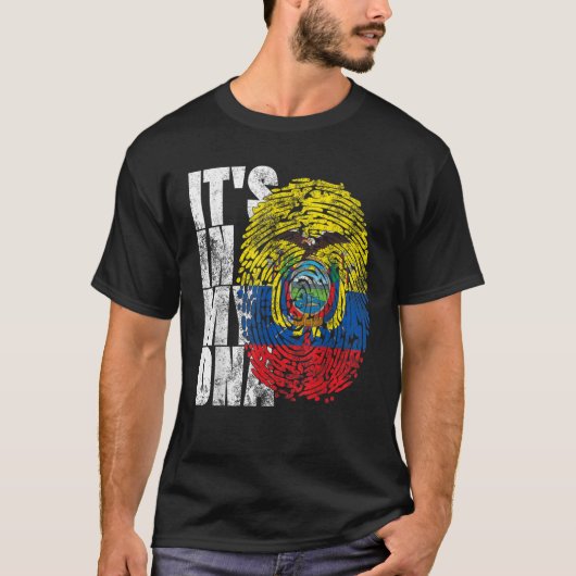 Het zit in mijn DNA Ecuadoriaanse geschenken Latij T-shirt (Voorkant)