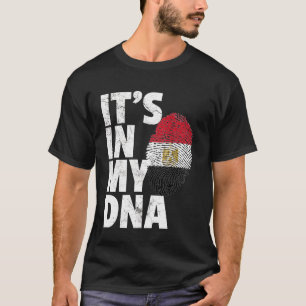 HET ZIT IN MIJN DNA Egyptische Egyptische Vlag Tro T-shirt
