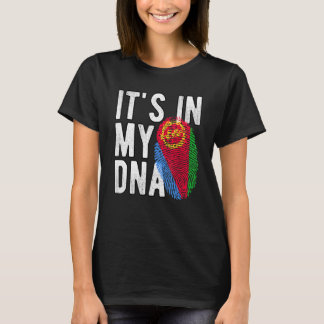 Het zit in mijn DNA Eritrea vlag Fingerprint T-shirt