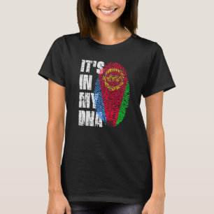 HET ZIT IN MIJN DNA Eritrese Vlag Eritrea T-shirt