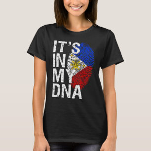 Het zit in mijn DNA Filippijnse Patriot Trotse Azi T-shirt