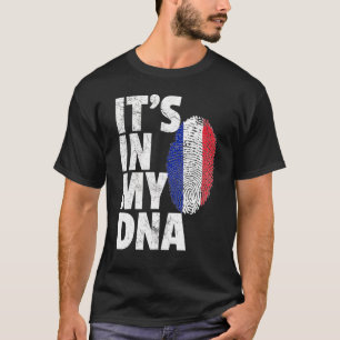 Het zit in mijn DNA Frans Frankrijk vlag Souvenir  T-shirt