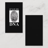 Het zit in mijn DNA - Funny volleyball Gezegde Visitekaartje (Voorkant / Achterkant)