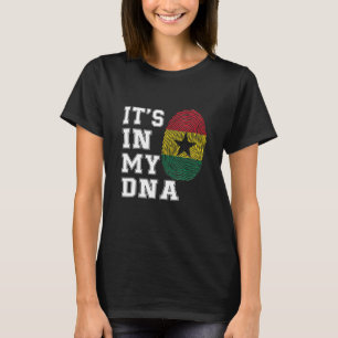 Het zit in mijn DNA Ghana Proud Ghana vlag T-shirt