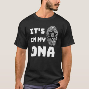 Het zit in mijn DNA Grappige Joodse Chanoeka Jood  T-shirt