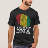 Het zit in mijn DNA Guinee Gifts Trots Afro Guinea T-shirt (Voorkant)