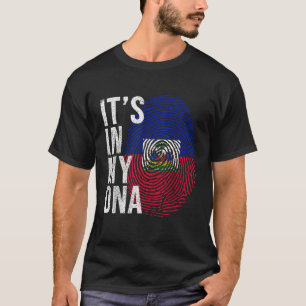Het zit in mijn DNA Haiti Flag Haitian Life Pride  T-shirt