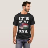 Het zit in mijn DNA Hongaars Amerikaans T-shirt (Voorkant volledig)
