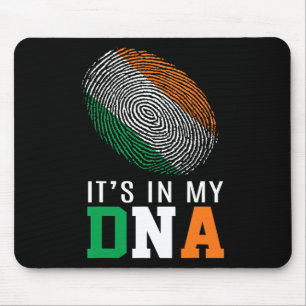 Het Zit In Mijn DNA Ierland Ierse Vlag Cadeaus Man Muismat