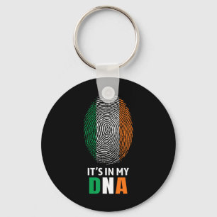 Het Zit In Mijn Dna Ierland Ierse Vlag Cadeaus Man Sleutelhanger