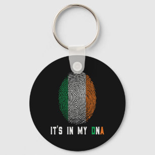 Het Zit In Mijn Dna Ierland Ierse Vlag Cadeaus Man Sleutelhanger