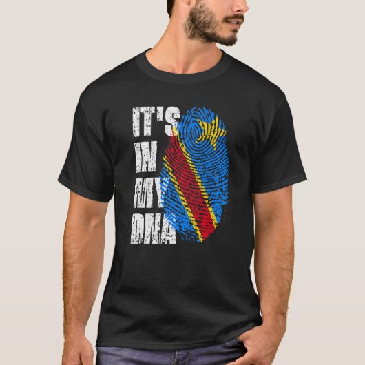 Het zit in mijn DNA in de Democratische Republiek  T-shirt (Voorkant)