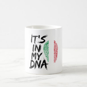 het zit in mijn dna italiaanse vlag souvenir cadea koffiemok