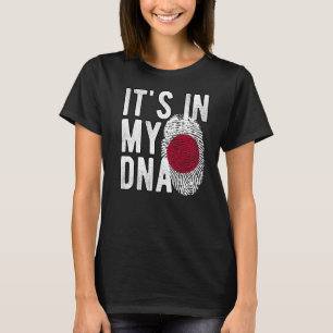 Het zit in mijn DNA Japan vlag Fingerprint Premiu T-shirt