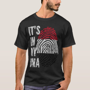 HET ZIT IN MIJN DNA Jemen Vlag Mannen Vrouwen Kind T-shirt