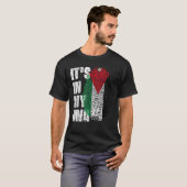 HET ZIT IN MIJN DNA Jordan Flag Jordanian T Shirt (Voorkant volledig)