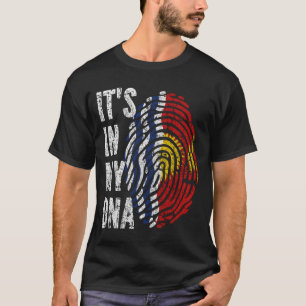 HET ZIT IN MIJN DNA Kiribati Flag Mannen Vrouwen K T-shirt