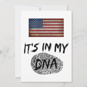 HET ZIT IN MIJN DNA LAND VLAG AANPASBAAR KAART