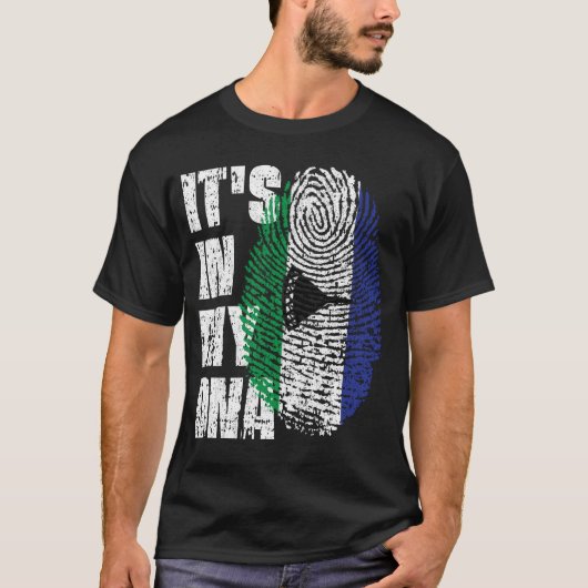 Het zit in mijn DNA Lesotho Flag Boy Girl Gift T-shirt (Voorkant)