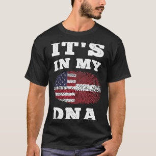 Het zit in mijn DNA Lets Amerikaans T-shirt