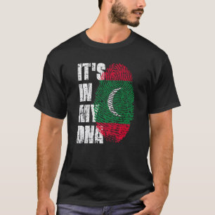 Het zit in mijn DNA Malediven vlag Maldiven T-shirt