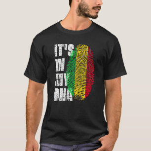 Het Zit In Mijn Dna Mali Vlag Malinees T-shirt