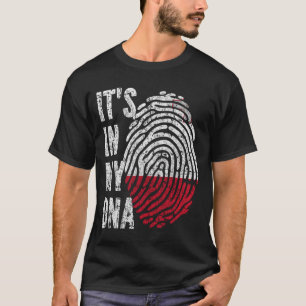 HET ZIT IN MIJN DNA Malta Flag Mannen Vrouwen Kind T-shirt
