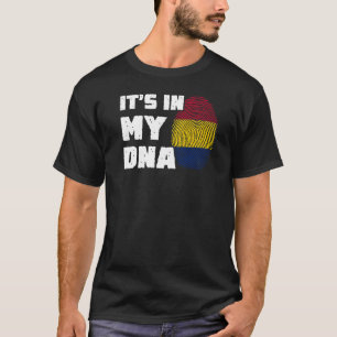 Het zit in mijn DNA-Mannen met de vlag van mijn ha T-shirt