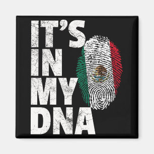 Het Zit In Mijn Dna Mexicaans Mexico Vlag Cinco De Magneet