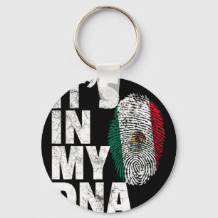 Het Zit In Mijn Dna Mexicaans Mexico Vlag Cinco De Sleutelhanger