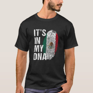 Het zit in mijn DNA-mexicaanse mannen van de Mexic T-shirt