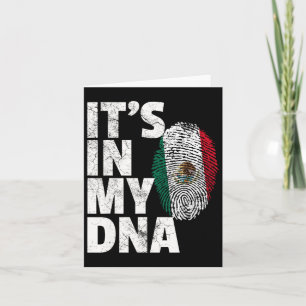 Het zit in mijn DNA Mexicaanse Mexicaanse vlag Cin Kaart