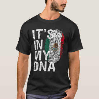 Het zit in mijn DNA Mexicaanse patriot trots Hispa T-shirt