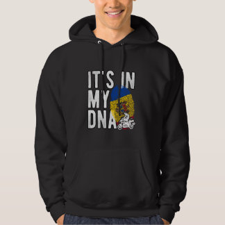 Het zit in Mijn DNA Moldavië Vlag Moldavische moto Hoodie