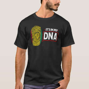 Het zit in mijn DNA National Flag Guinee Patriotic T-shirt