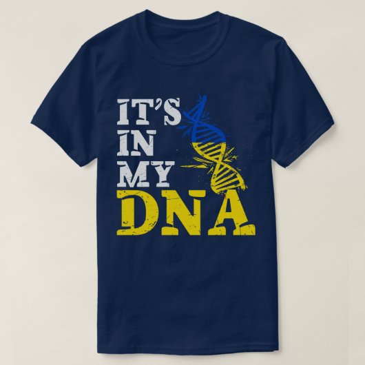 Het zit in mijn DNA Oekraïne T-shirt (Design voorkant)