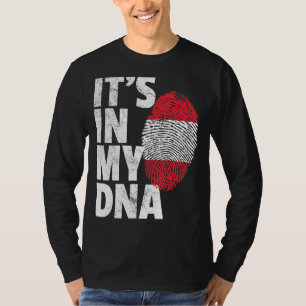 Het zit in mijn DNA Oostenrijkse vlag Mannen vrouw T-shirt