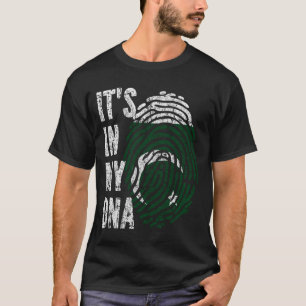 HET ZIT IN MIJN DNA Pakistan Flag Mannen Vrouwen K T-shirt