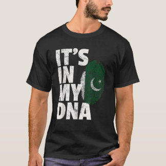 HET ZIT IN MIJN DNA Pakistan Pakistaanse Flag Prid T-shirt