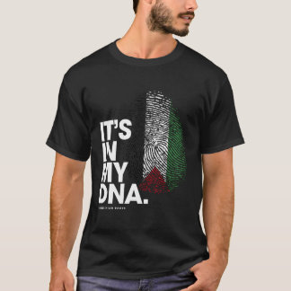 Het zit in mijn DNA Palestijnse vlag Palestijnse w T-shirt